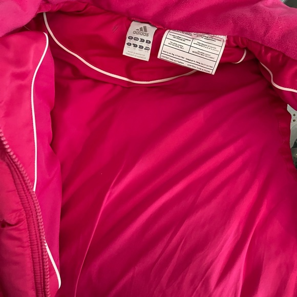 (NEW)adidas Hot Pink Down Puffer Vest - Picture 9 of 16